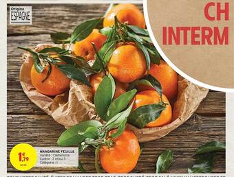 Intermarché Hyper Mandarine feuille offre