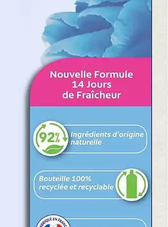 Nouvelle formule 14 jours de fraîcheur