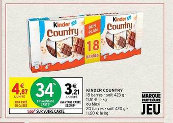 Intermarché Hyper Kinder country offre