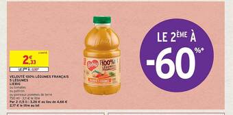 Intermarché Hyper Velouté 100% légumes français 5 légumes liebig offre