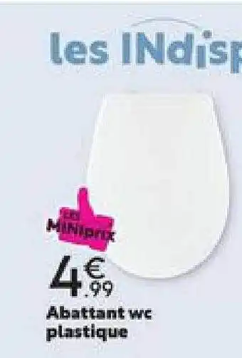 Maxi Bazar Abattant wc plastique offre