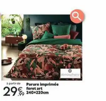 Maxi Bazar Parure imprimée foret art 240 x 220 cm offre
