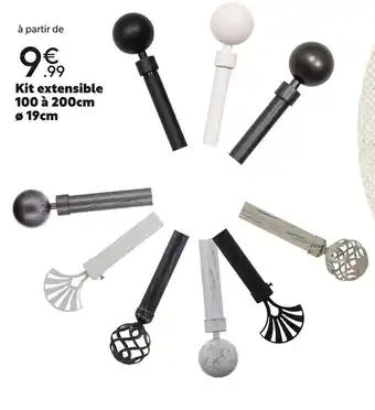 Maxi Bazar Kit Extensible 100 a 200cm 19cm offre