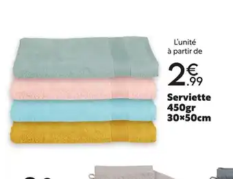 Serviette 450gr 30x50cm