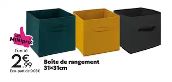Maxi Bazar Boite de Rangement 31x31cm offre
