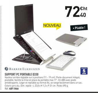 Hyperburo Support Pc Portable Q330 offre