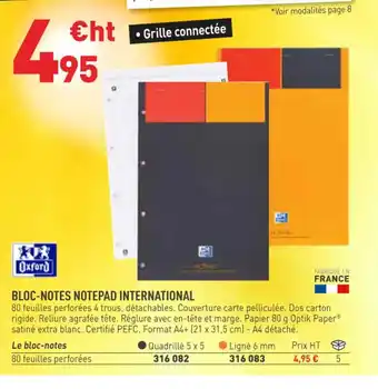 Bloc-Notes Notepad International
