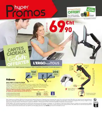 Bras Porte-Ecran Platinum