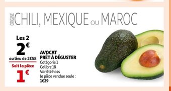 Auchan Supermarché Avocat Pret A Deguster offre