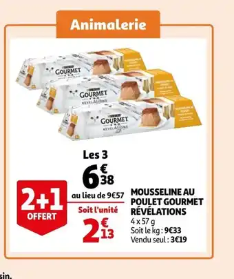 Auchan Supermarché Mousseline Au Poulet Gourmet Revelations offre