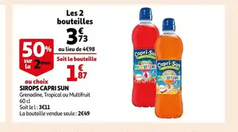 Auchan Supermarché Sirops Capri Sun offre