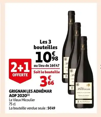 Auchan Supermarché Grignan Les Adhemar Aop 2020 offre