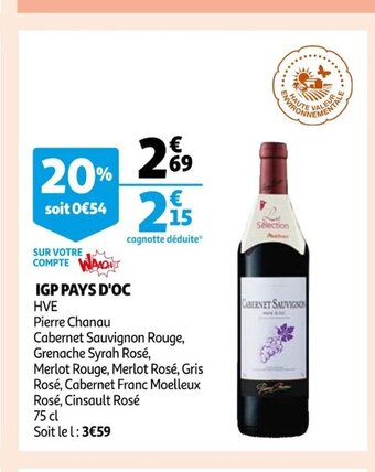 Auchan Supermarché IGP Pays D'oc offre