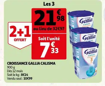 Auchan Supermarché Croissance Gallia Calisma offre