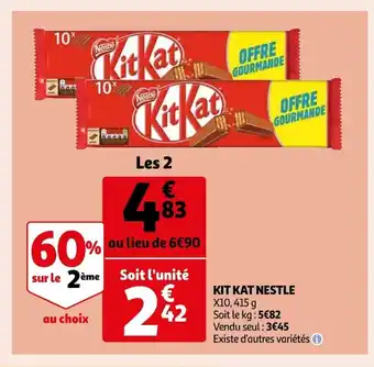 Auchan Supermarché Kit Kat Nestle offre