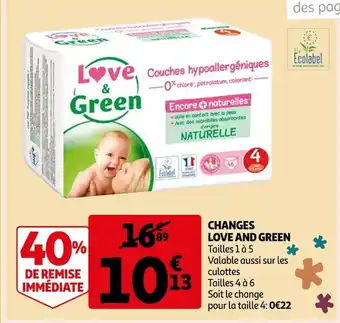 Auchan Supermarché Changes Love And Green offre