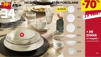 Gifi Service Porcelaine offre