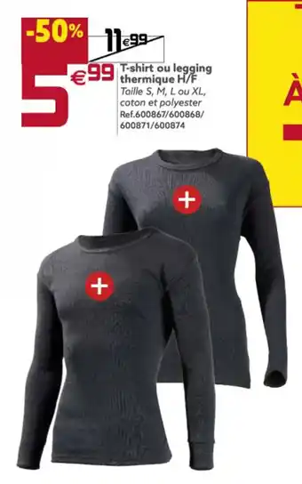 Gifi T-Shirt Ou Legging Thermique offre