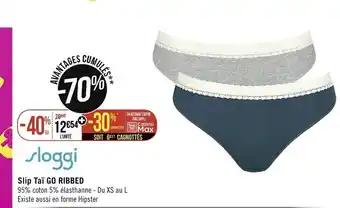 Géant Casino Slip Tai Go Ribbed offre