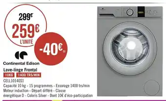 Géant Casino Lave-Linge Frontal offre