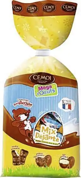 Casino Supermarchés Méga t’oeufs Mix Déjanté tendre guimauve praline croustillant lait pétillant offre