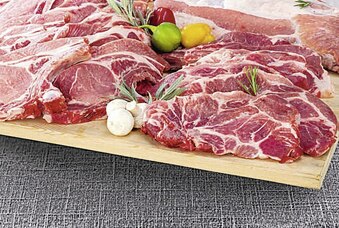 Porc côte ou côte échine