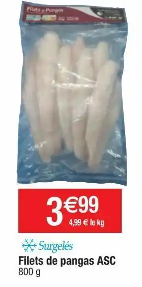 Filets de panga