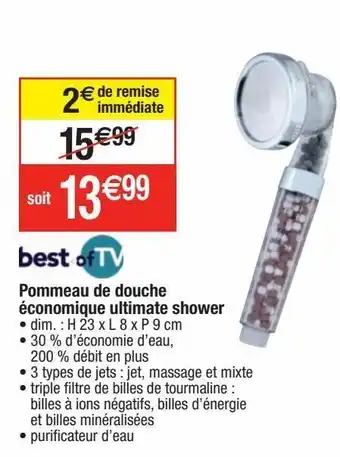 Cora x Carrefour Pommeau de douche offre