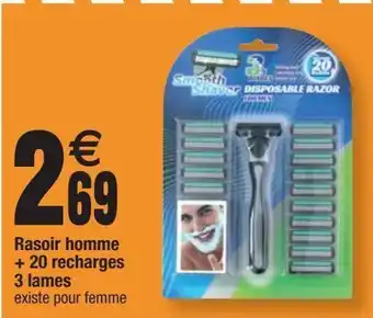 Cora x Carrefour Rasoir à lames offre