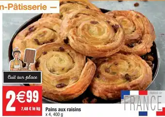 Cora x Carrefour Pain aux raisins offre