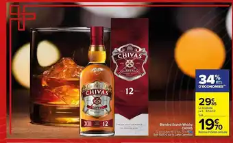 Carrefour Blended scotch whisky chivas offre