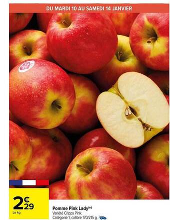 Carrefour Pomme pink lady offre
