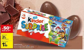 Carrefour Kinder surprise offre