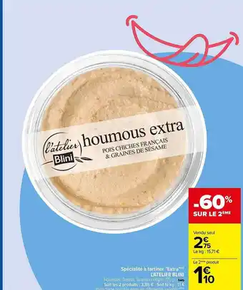 Carrefour Spécialité à tartiner offre