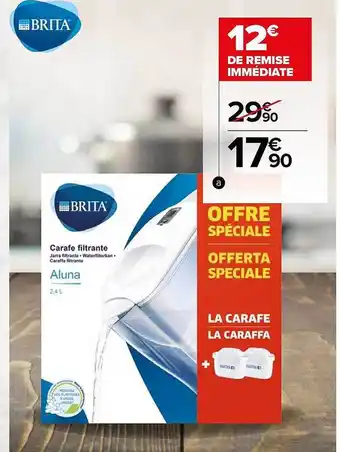Carrefour Carafe filtrante brita offre