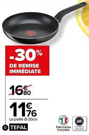 Carrefour La poêle ø 20 cm tefal offre