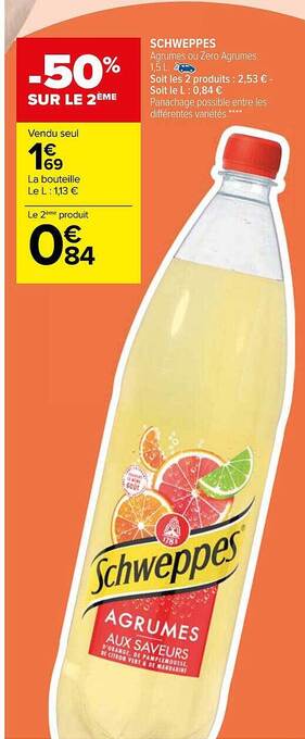 Carrefour Schweppes offre