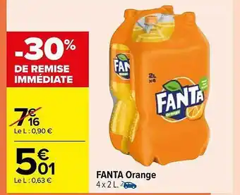 Carrefour Fanta orange offre