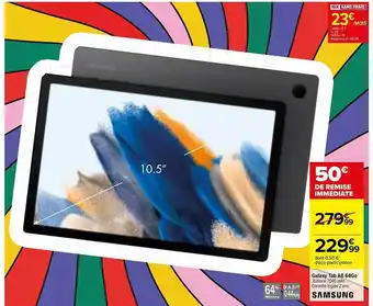 Carrefour Galaxy tab a8 64go samsung offre