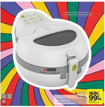 Carrefour Friteuse actifry seb offre