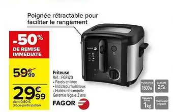 Carrefour Friteuse fagor offre