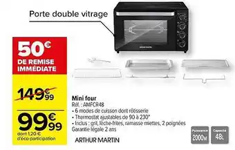 Carrefour Mini four arthur martin offre