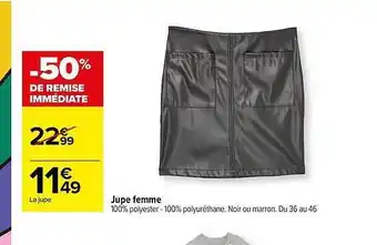 Carrefour Jupe femme offre