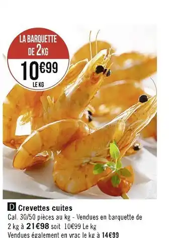 Casino Supermarchés Crevettes cuites offre