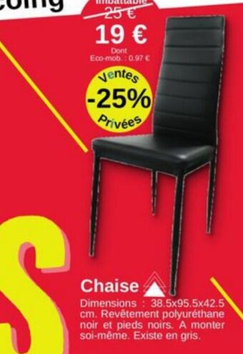 KREABEL Chaise offre