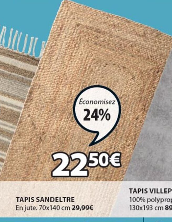 Promo Tapis Sandeltre chez JYSK