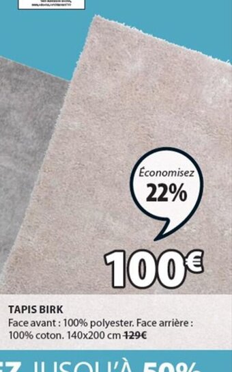 JYSK Tapis Birk offre