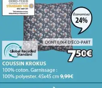 JYSK Coussin Krokus offre