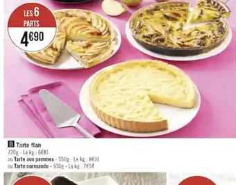 Géant Casino Tarte Flan offre