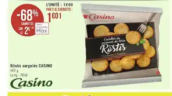 Géant Casino Röstis Surgeles Casino offre